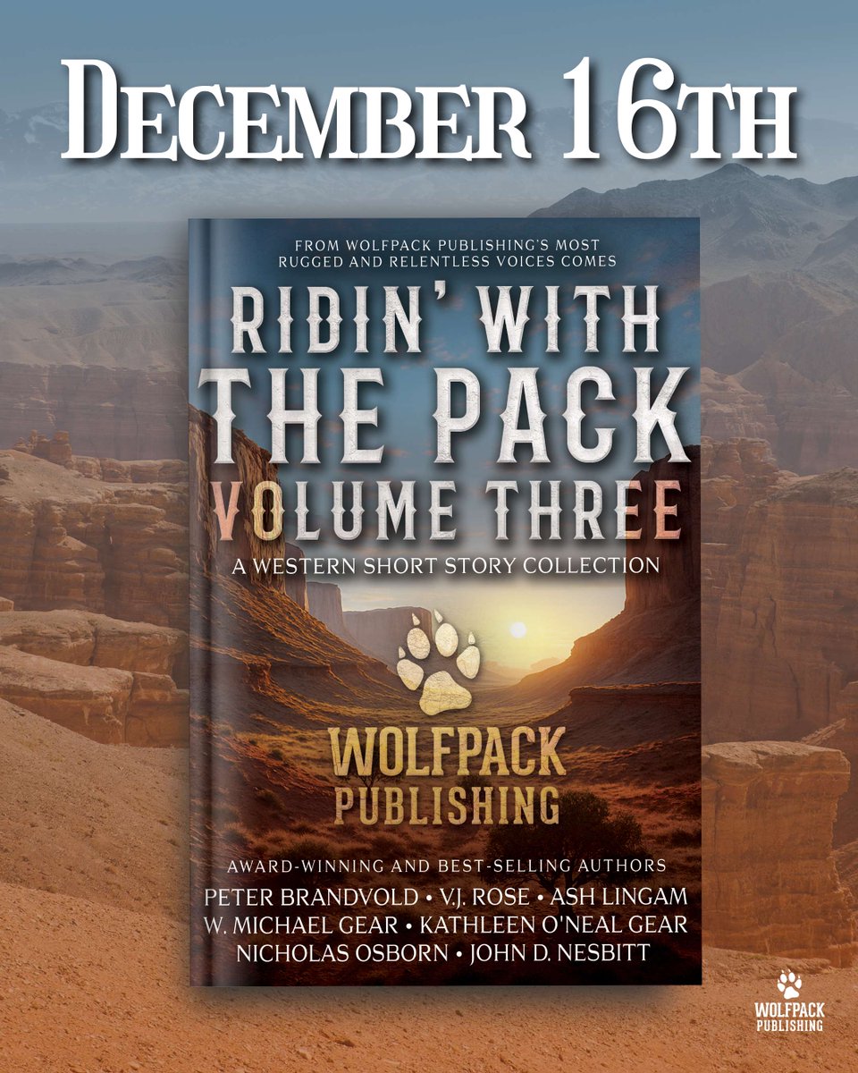 wolfpackpub's tweet photo. PRE-ORDER NOW!

Written by a powerhouse roster of best-selling legends and acclaimed new voices, this anthology is a tribute to the past, present, and future of Western fiction.

Pre-order RIDIN' WITH THE PACK: VOLUME THREE today: https://t.co/nrfJb8Bedu

#wolfpackpublishing https://t.co/HMCPBCKLil