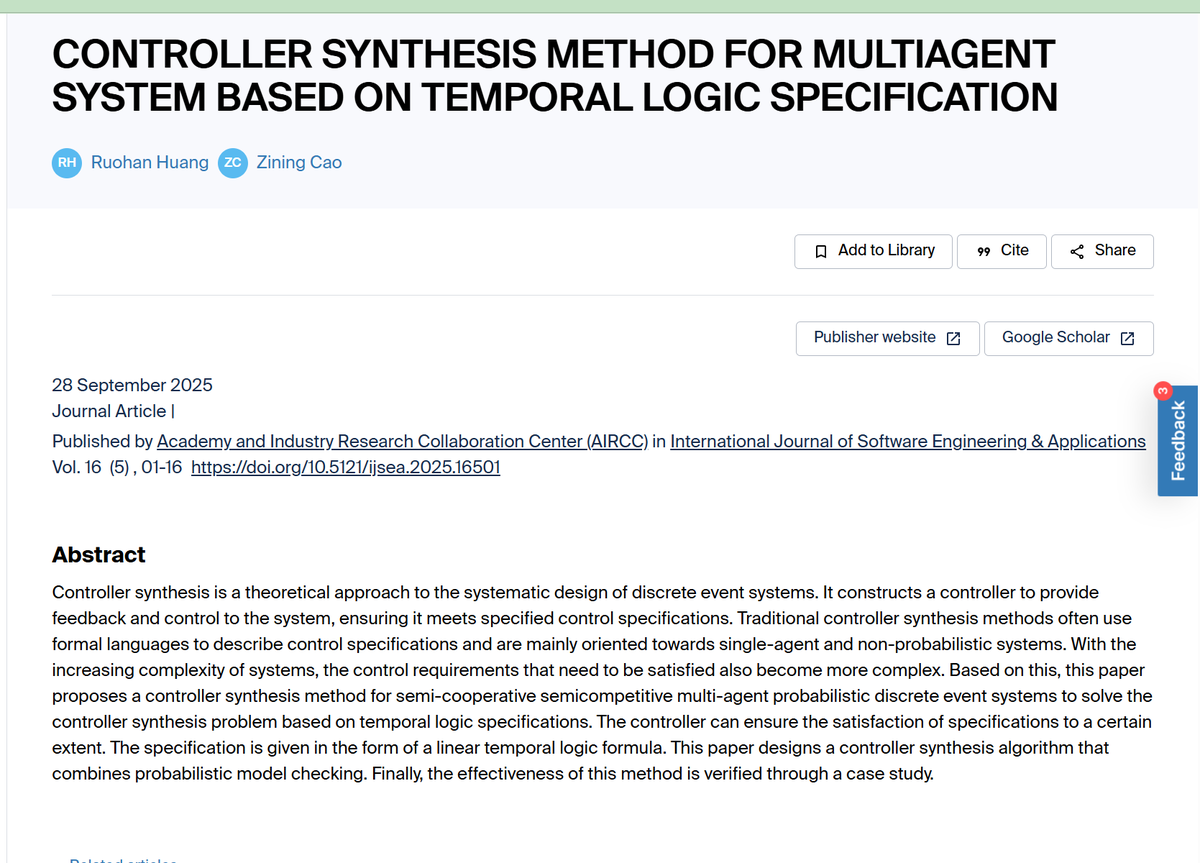 IJSEAJ's tweet image. International Journal of Software Engineering &amp;amp; Applications(IJSEA)
ISSN:0975-3834 [Online]; 0975-4679 [Print]
airccse.org/journal/ijsea/…
scilit.com/sources/21478
scilit.com/publications/0…
#software #SoftwareDeveloper #softwareengineering #softwareengineer #SoftwareDevelopment