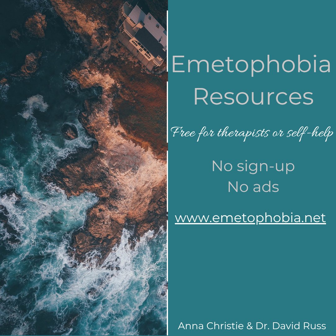 EmetHelp's tweet image. #Therapists treating #emetophobia (fear of vomiting) in children and adults: check out our free website full of #CBT #ERP resources for you to use at link.content360.io/resources. No sign-up or ads on the site. Anna also does professional consults -email annachristie...