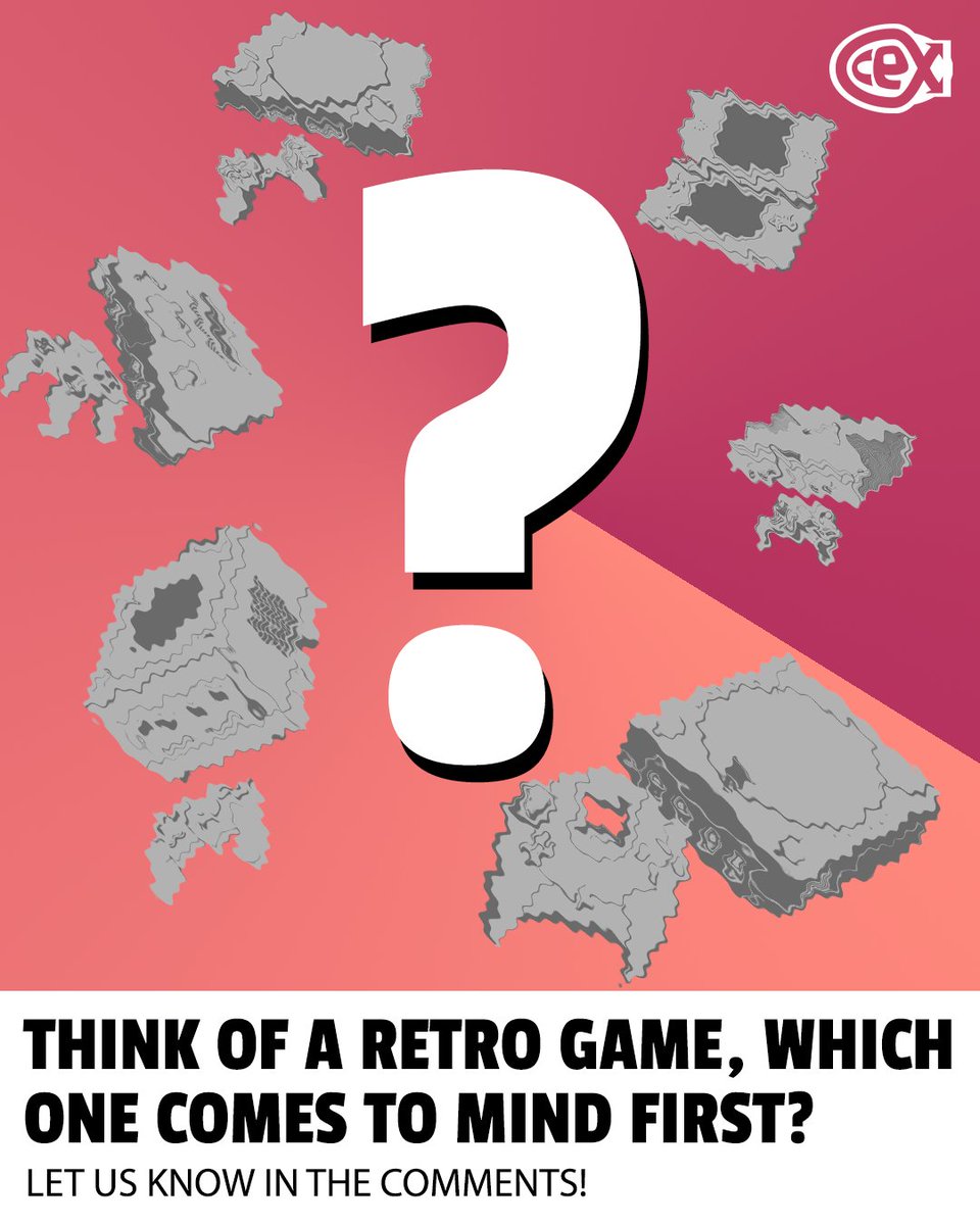 Cex's tweet image. The moment someone says "retro game," which one pops into your head first? Let us know in the comments! #RetroGaming #GamingNostalgia #ClassicGames #CeX
