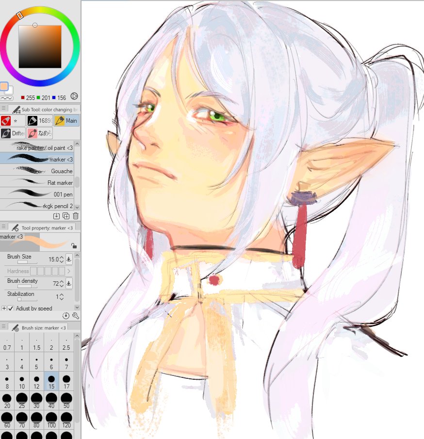 meitopia's tweet image. #frieren angle warm up b4 getting to college responsibilities