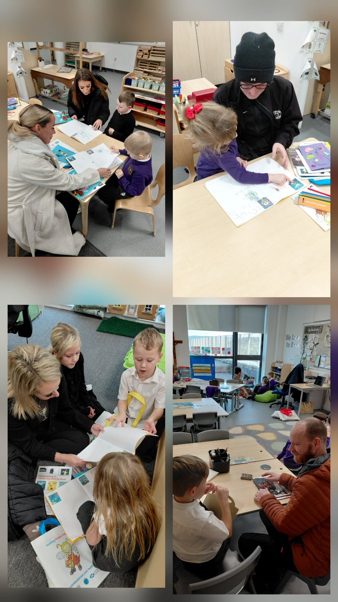 StCuthbertsPr's tweet image. To celebrate #bookweekscotland we loved having our families in to read with the children. We hope you enjoy the gifted the #bookbug and #readwritecount bags. Thank you @bookweekscot #readingschools