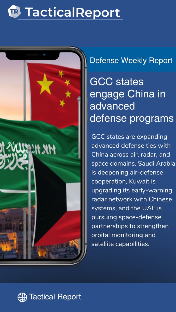 TacticalReport's tweet image. 👉 Check Our Latest Defense Report of the Week: lnkd.in/dQkxhTnB

👉 Explore Our Latest Defense Weekly: lnkd.in/ev4-wQVV

#GCCDefense #MiddleEastSecurity #ChinaDefenseCooperation #DefenseTechnology #StrategicPartnerships #AirDefenseSystems
@_edgegroup