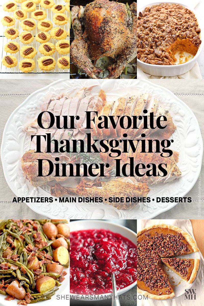 NEW! Thanksgiving Dinner Ideas shewearsmanyhats.com/thanksgiving-d… #Thanksgiving #holidays #recipes