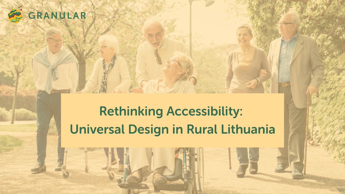 ruralgranular's tweet image. New research from our Lithuanian #LivingLab shows how #UniversalDesign (UD) is helping tackle accessibility &amp;amp; demographic challenges in Lithuania’s Ignalina region.

Led by our partners from Lithuanian Centre for Social Sciences, the study examines how UD is being used to improve…