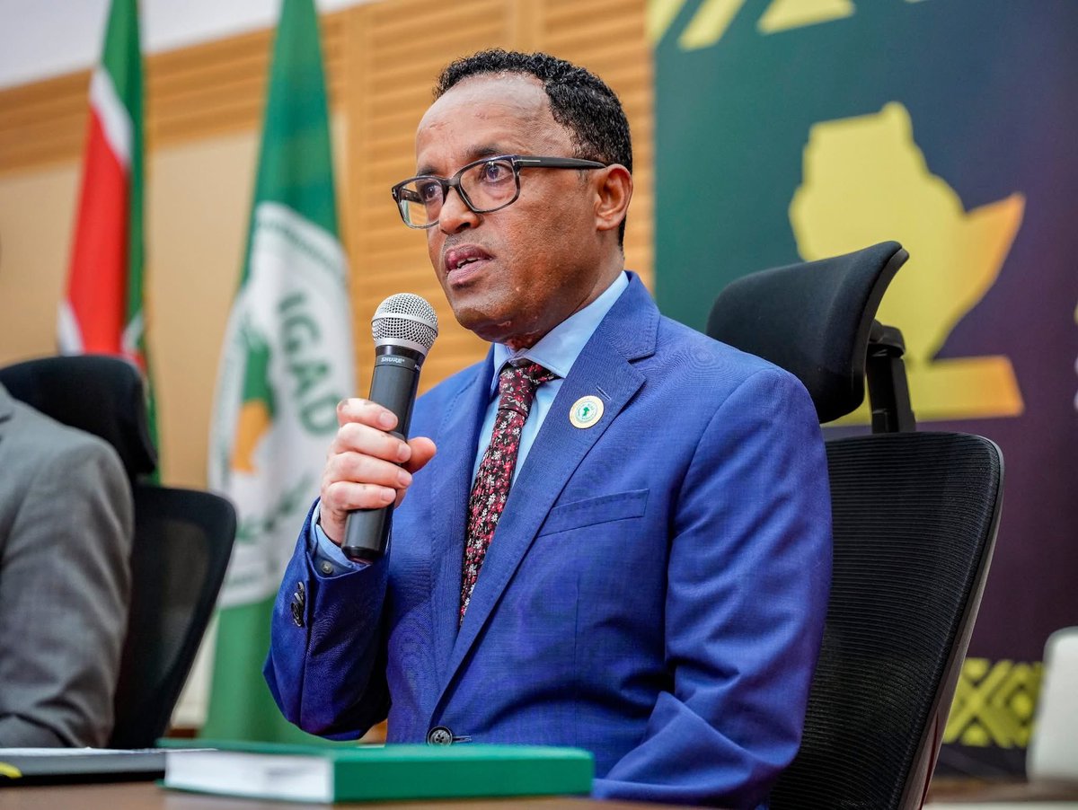 MFAEthiopia's tweet image. The Spokesperson of the Ministry of Foreign Affairs, Ambassador @AmbNebiatG, and the #IGAD Head of Mission to #Ethiopia, Abebaw Bihonegn, held a joint press briefing today on preparations for the 3rd IGAD Media Awards, scheduled for 29–30 November 2025 in Addis Ababa.

Ambassador…