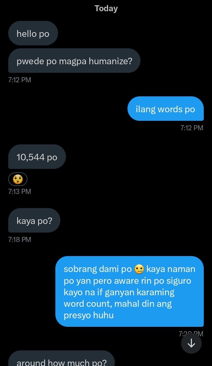 thesis_comms's tweet image. Receiving an offer of 500 pesos for over 10,000 words is both disheartening and undervaluing. 🥺

As commissioners, we believe it is only fair that our skills are properly valued. Hopefully, next time the offer will be more reasonable. ❤️‍🩹

lf commssioner acad client for expo