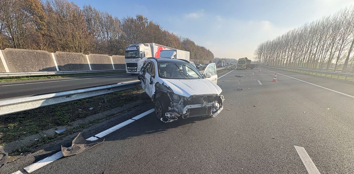 Ongeval bij afrit Valkenswaard op de A2 met vertraging