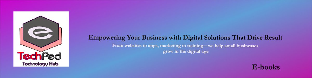 Techped_Net's tweet image. Learn, secure, and work smarter — not harder.

The TechPed E-Book Learning Series delivers practical, step-by-step guides for mastering digital tools, 

💡 Get started with techped.net/pro-service/e-…