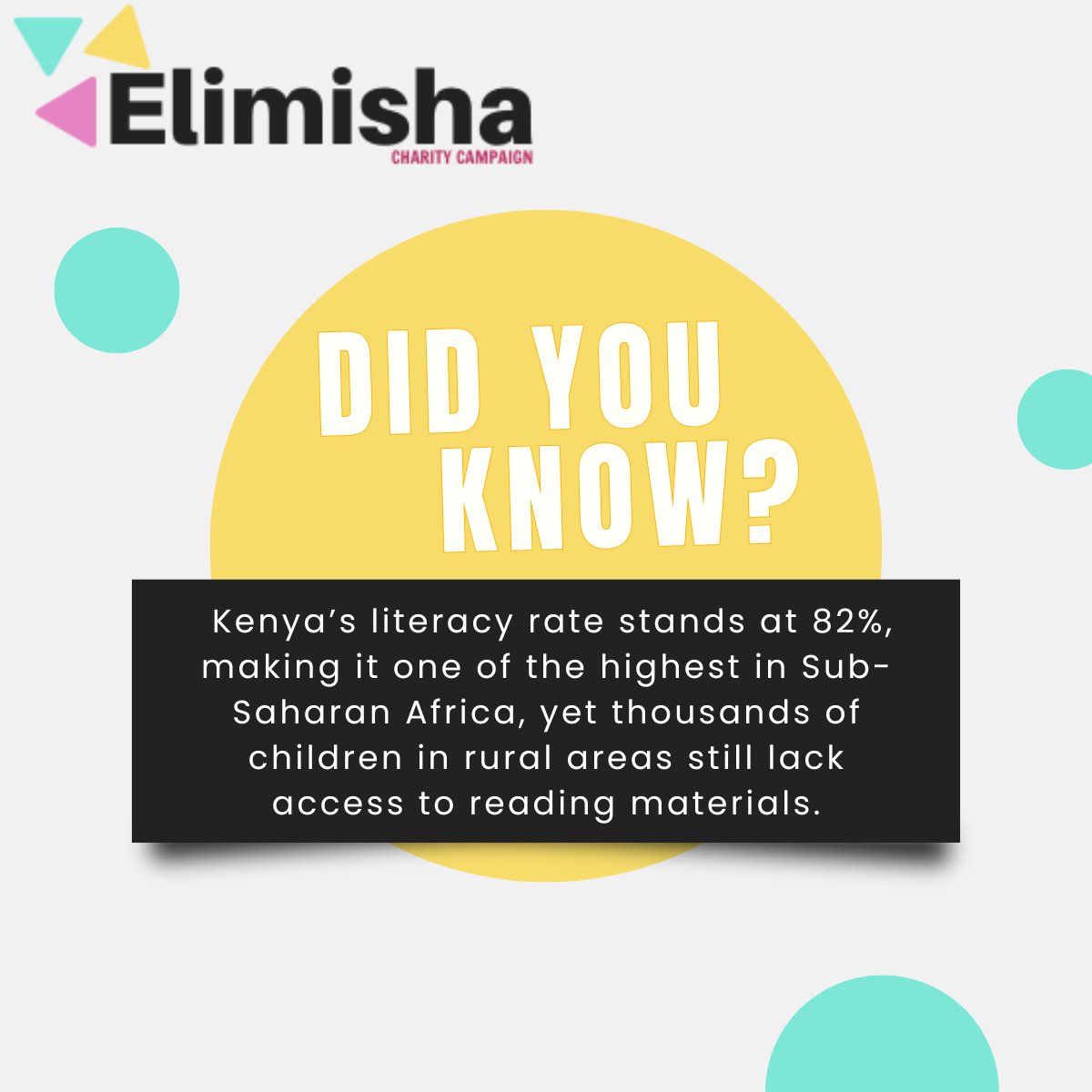 ElimishaCharity's tweet photo. 📚Did you know? Every Friday, we’ll be sharing surprising and inspiring facts about Kenya’s education. 
Follow us and discover something new!

#ElimishaJamii #Education #ElimishaCharity https://t.co/lePPoQ0U2u