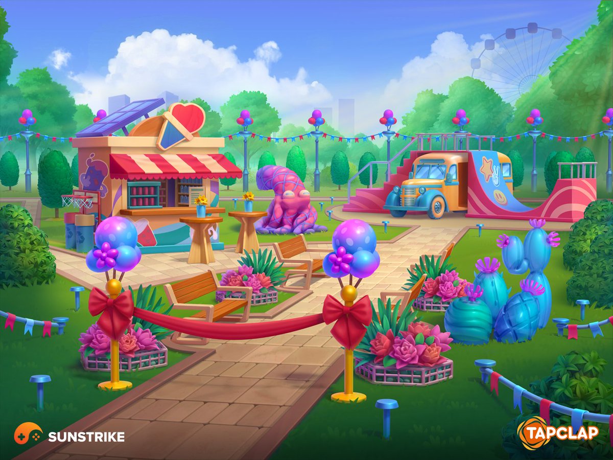 SunStrikeStudio's tweet image. Part 2. We&apos;re glad to present new locations created by our studio artists for Designville project by Tapclap Studio

Check it out!
designville.games
Artstation: artstation.com/artwork/zxvQnQ

#Digital2D #GameArt #SunstrikeStudios #2D #TapClap #Designville #2dEnvironment