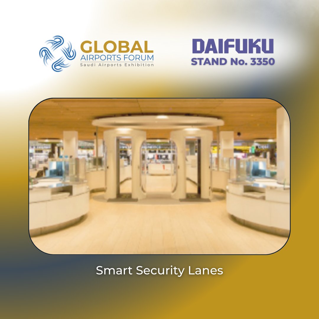 SaudiExhibition's tweet image. Daifuku delivers innovative solutions for efficient, secure airport operations.

Meet them at Stand 3350.
📍 RICEC, Riyadh, Saudi Arabia
📅 16–17 December 2025
🎟 Visitor Entry Free
👉 Register now: tinyurl.com/mum3evkc

#GAF2025 #Daifuku #AviationTech #GlobalAirportsForum