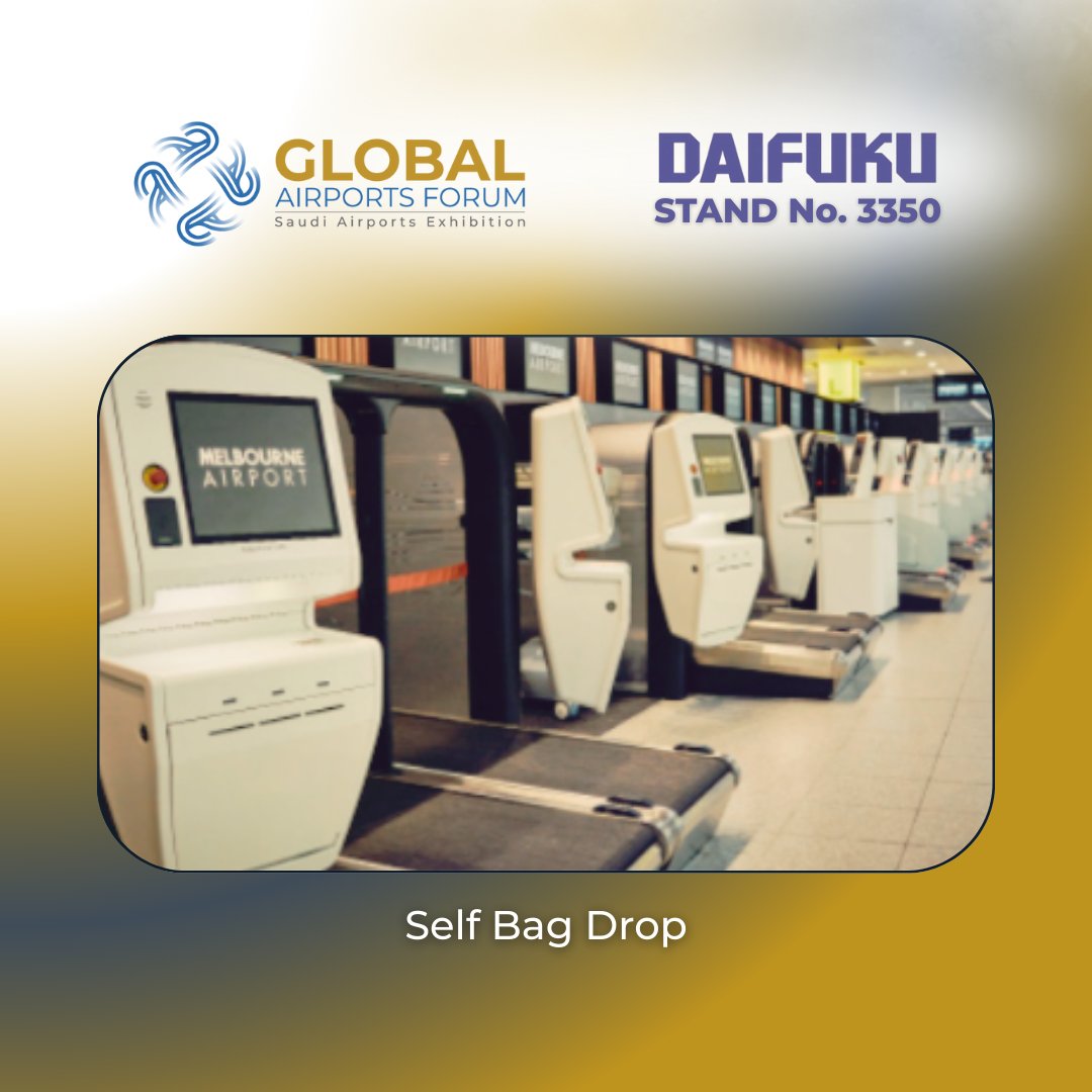 SaudiExhibition's tweet image. Daifuku delivers innovative solutions for efficient, secure airport operations.

Meet them at Stand 3350.
📍 RICEC, Riyadh, Saudi Arabia
📅 16–17 December 2025
🎟 Visitor Entry Free
👉 Register now: tinyurl.com/mum3evkc

#GAF2025 #Daifuku #AviationTech #GlobalAirportsForum