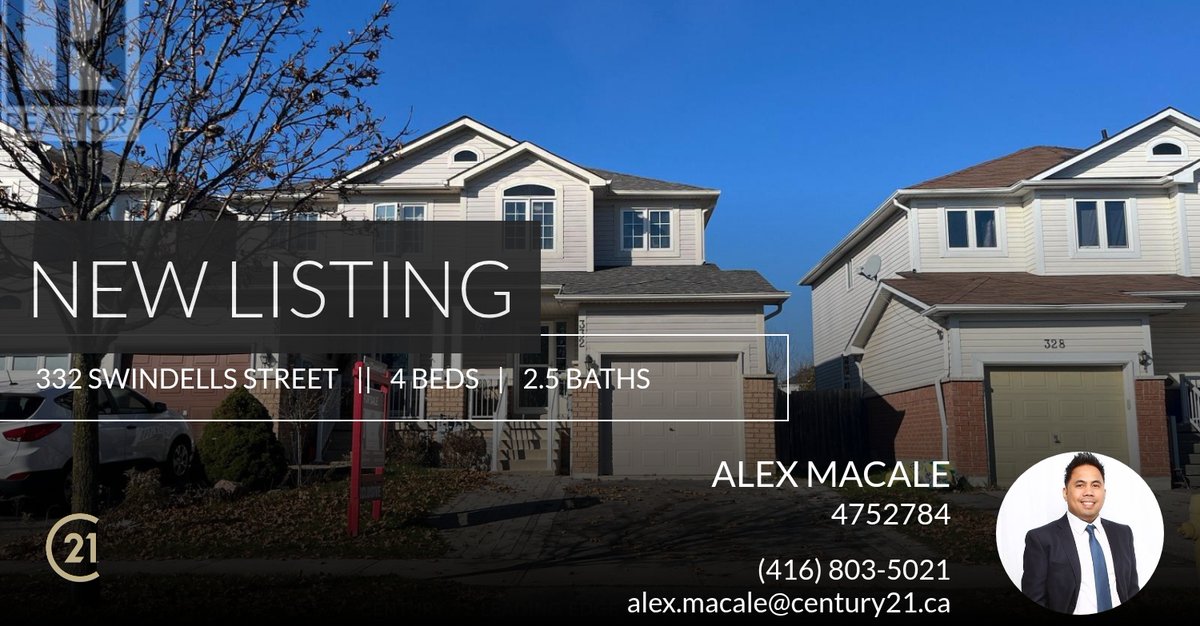 AlexMacale's tweet photo. 📍 New Listing 📍 Take a look at this fantastic new property that just hit the market located at 332 Swindells Street in Clarington (bowmanville). Reach out here or at (416) 803-5021 for more information or visit www.a... https://t.co/CikNb81rCE https://t.co/f0pddrozL5