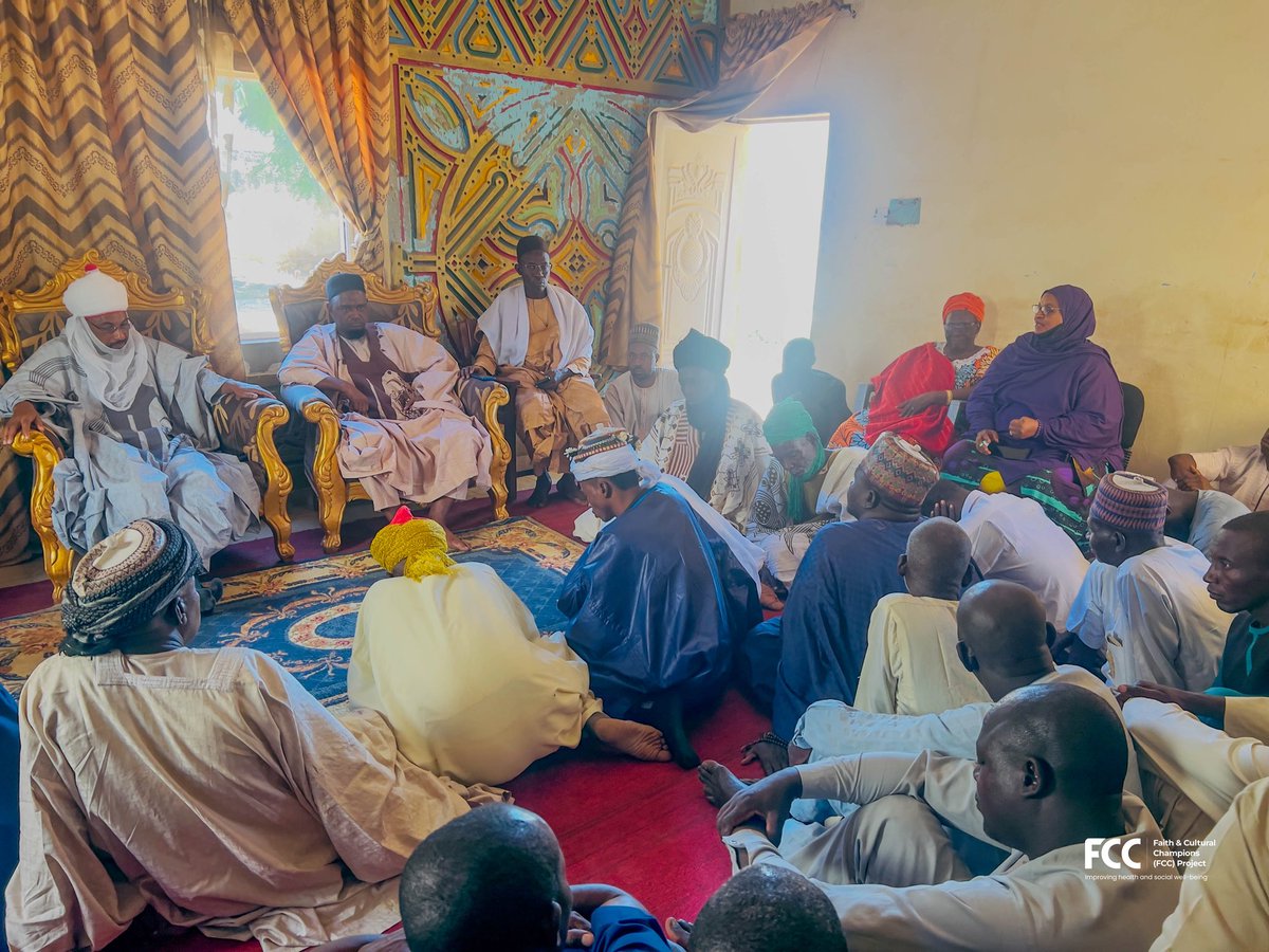 CCSImpact's tweet image. This week, as part of the Faith and Cultural Champions (FCC) project’s rollout, the Advisory Faith and Cultural Champions (AFCCs) and the Implementing Faith and Cultural Champions (IFCCs) across Kano and Kaduna States are conducting joint advocacy visits to traditional leaders of…