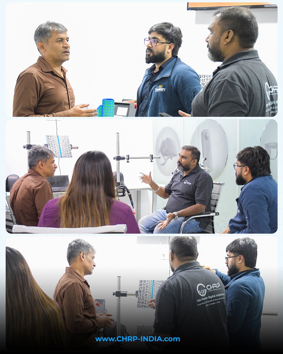 chrp_india's tweet image. Had a great time welcoming our client at @chrp_india 

They explored our #VRexperiences, @Seabery AR welding simulators, #3Dsimulations, and more. 
Excited to share our immersive learning solutions!

#ClientVisit #CHRPIndia #Seabery