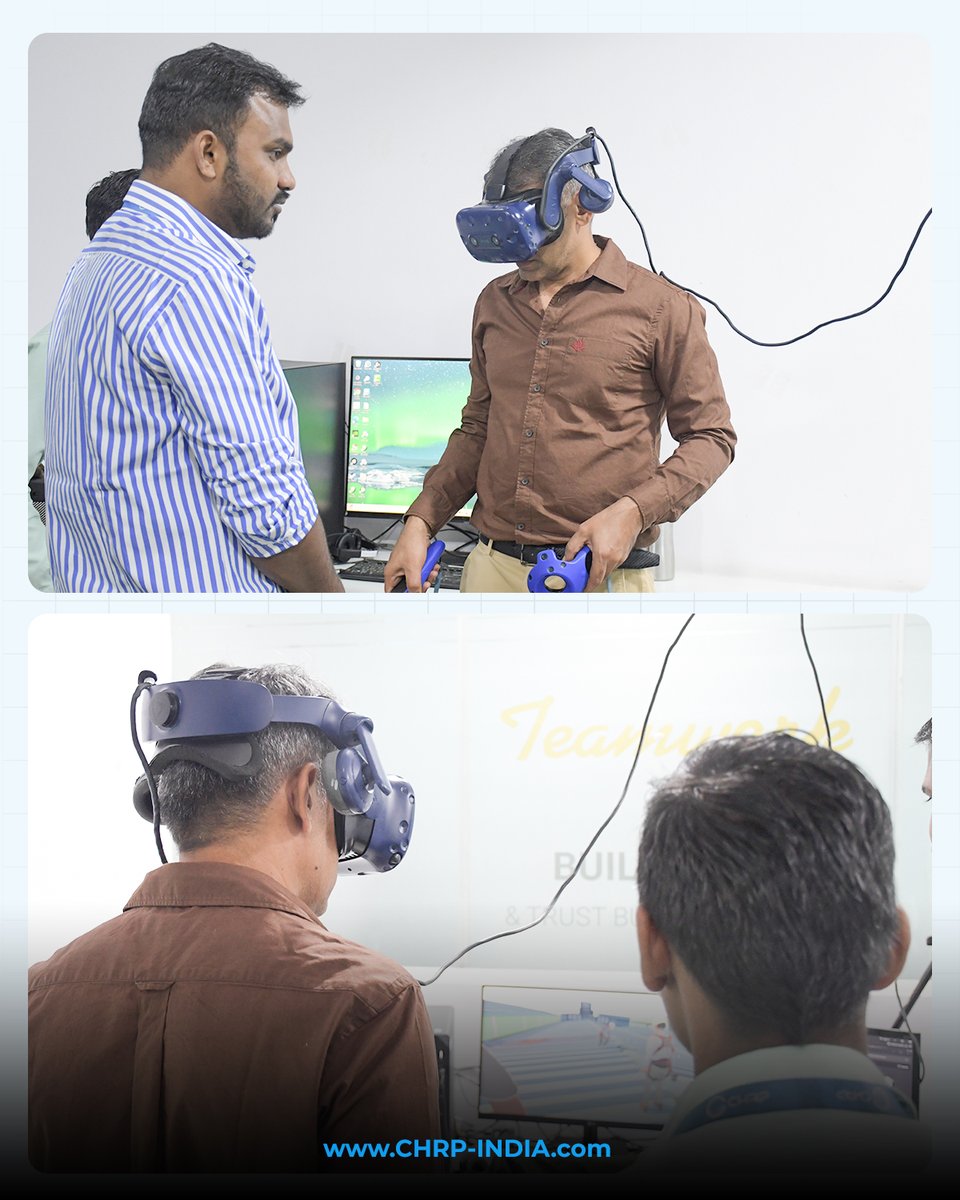 chrp_india's tweet image. Had a great time welcoming our client at @chrp_india 

They explored our #VRexperiences, @Seabery AR welding simulators, #3Dsimulations, and more. 
Excited to share our immersive learning solutions!

#ClientVisit #CHRPIndia #Seabery