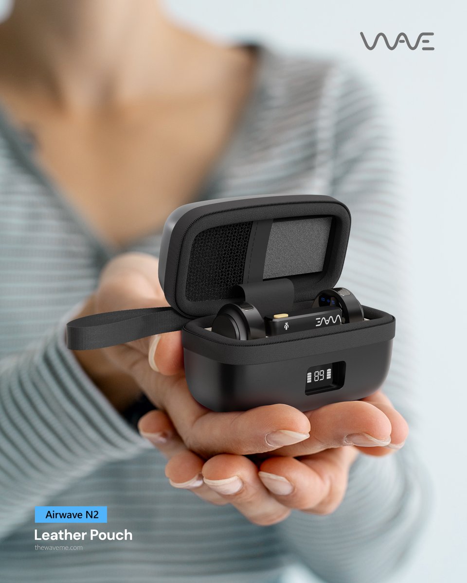 wavedubai's tweet image. Small mic. Big power. Airwave N2 brings ANC &amp;amp; Reverb, 100m range, and plug &amp;amp; play in a button-sized, necklace-ready design, plus a leather pouch.

Learn More: https://www.thewaveme..com
.
.
#Wave #WirelessMic #LifestyleTech #PortableAudio #CreatorTool #Gadgets