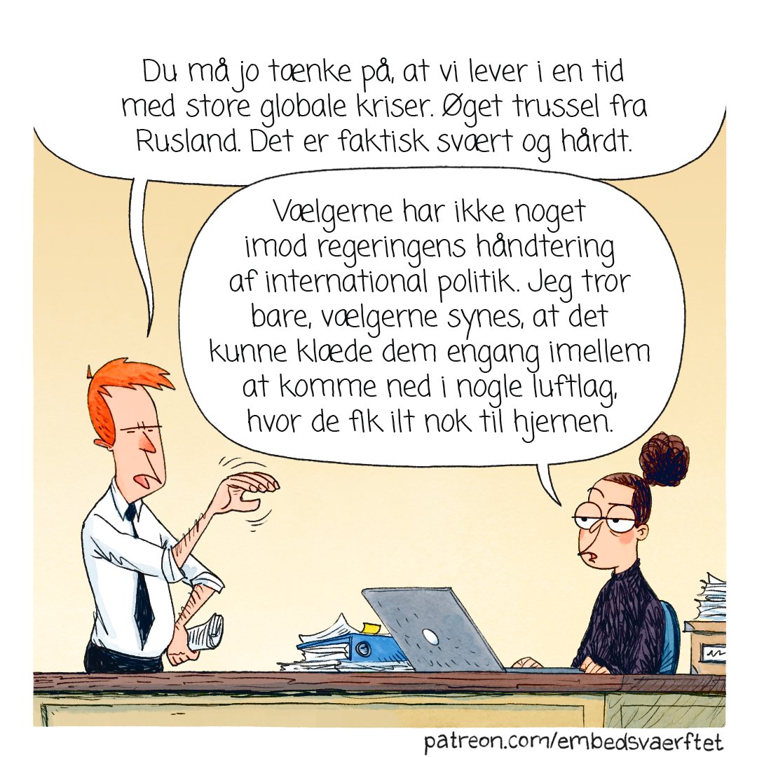 Hvorfor redder kommunerne ikke bare folk fra regeringens kontanthjælpsreform med ulovlige midler? Det kan jo ikke være reformens opgave at hjælpe folk #dkpol 

Tak til jer, der støtter os på Patreon. Vi kunne ikke lave vores striber uden jer!