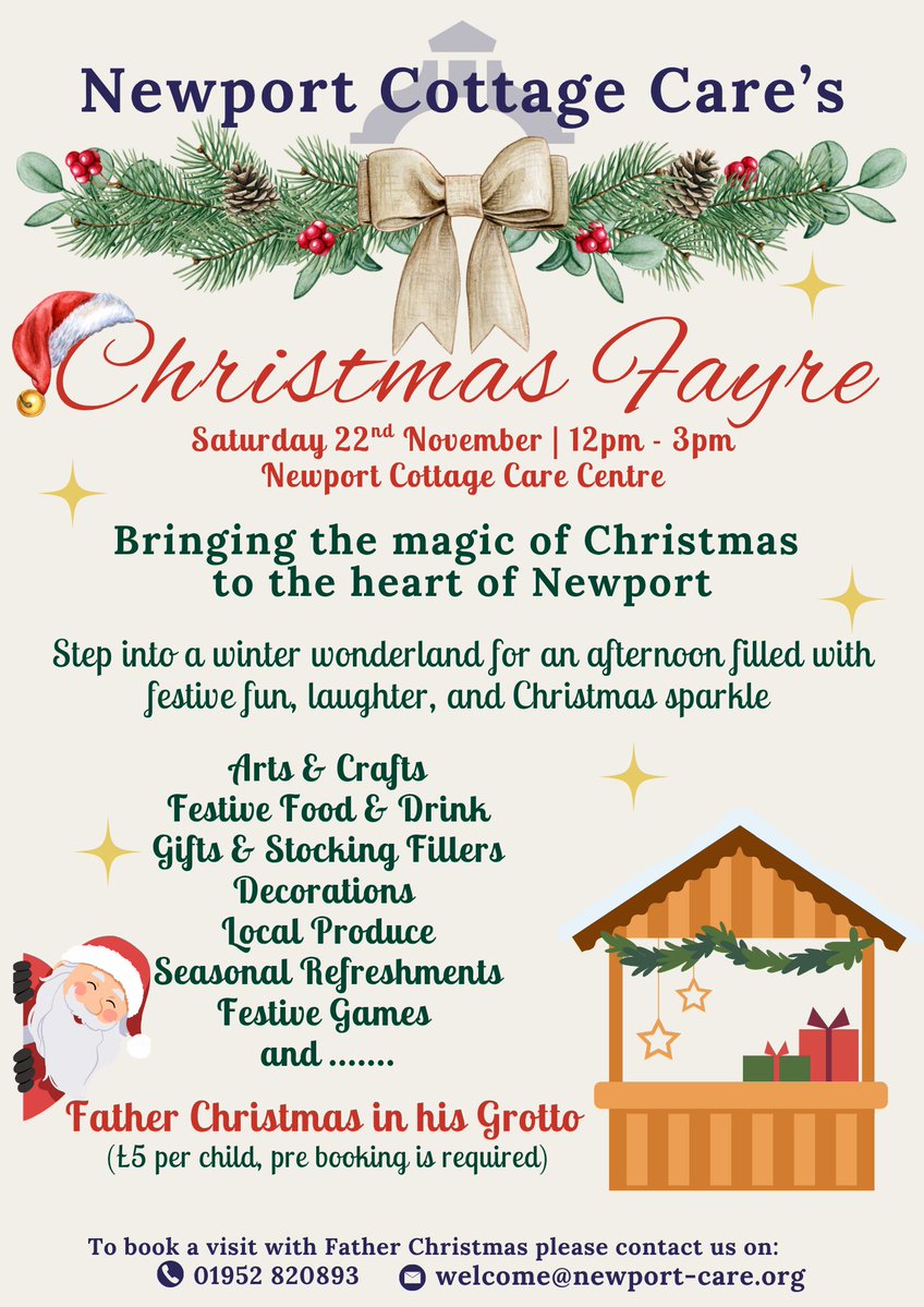 SafePlaceShrops's tweet photo. Calling everyone who lives in the Newport area of Shropshire and the surrounding areas. Please come along tomorrow 22/11 to Newport Cottage Care's Christmas Fayre. @SafePlaceShrops we will be giving out light bulbs at our stall, courtesy of @TelfordWrekin. @annhowells182 https://t.co/d6nixzLemo