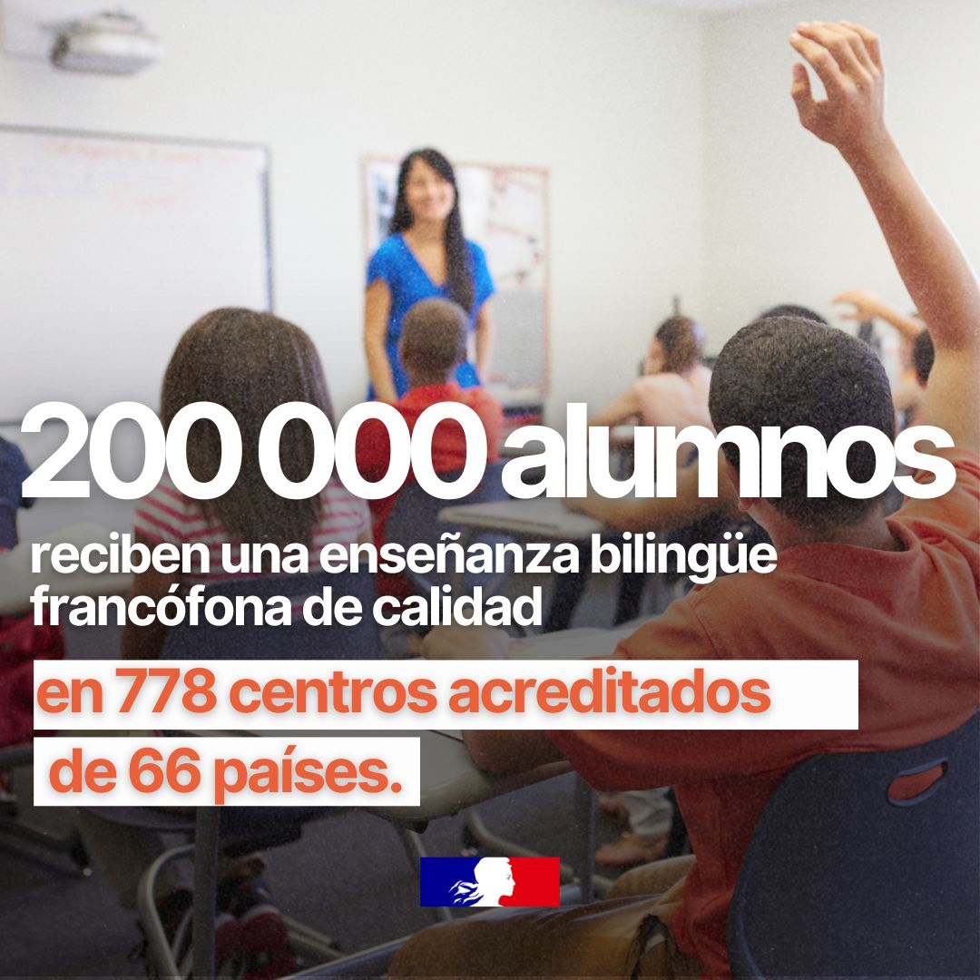 francediplo_ES's tweet image. 🇫🇷 Día Internacional del Profesor de Francés

El LabelFrancÉducation distingue a los centros educativos extranjeros que ofrecen secciones bilingües francófonas de alto nivel y contribuyen a la difusión de la lengua y la cultura francesas.