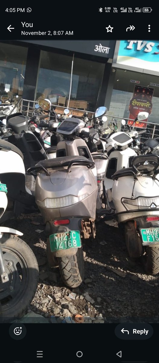 PravinKhansole's tweet image. Ola ची सेवा ढिसाळ! गोव्यात नोंदणी थांबली पण महाराष्ट्रात ग्राहक त्रास सहन करतच आहेत. माझी स्कूटर RSO ने नेली, 1-2 महिने अपडेट नाही. कारवाई कधी?
@CMOMaharashtra @nitin_gadkari
#EVProblems #ConsumerRights #OlaServiceFail