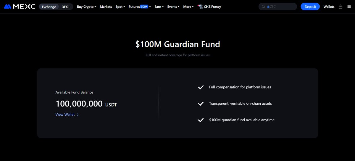 PurityUdo26066's tweet image. While some persons are trying to #CancelMEXC, the CEX is engaged strengthening user security with a $100 million Guardian Fund dedicated to proactive risk mitigation and asset protection. 

This will enhance user trust in #MEXCRiskControl policy. 

This is why #ILOVEMEXC. 🤩🔥