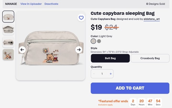 Aldatana_art's tweet image. Belt bag design art, capybara capybara ~

Store Link : tee.pub/lic/M-u4TxC2p88

#designprojects #designproduct #design #illustration #art #artist #smallartist #Capybara #artmoots