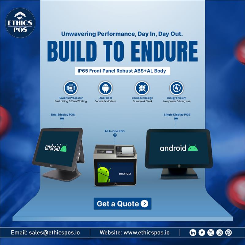 EthicsPos's tweet image. Future-Proof POS is Here! Our new Android Terminal features a fast RK3568 CPU, 4GB RAM, and a durable 15.6&quot; IP65-rated screen. Say goodbye to slow checkouts and hello to seamless transactions. 

#AndroidPOS #POSupgrade #RetailTech #BusinessEfficiency #NewTech #EthicsPOS