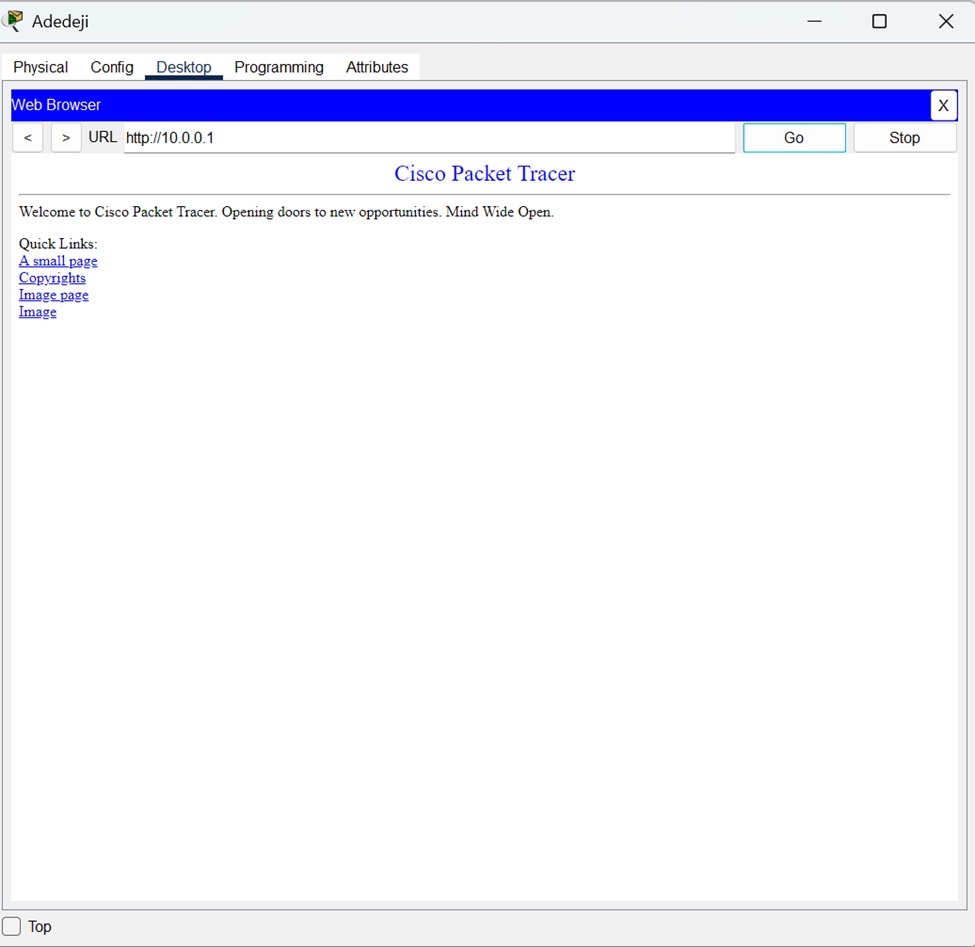 theljiji's tweet image. Just set up a small lab (basic firewall configuration) in Cisco Packet Tracer: configured IP addressing, added a server firewall &amp;amp; tested rules. ✅ ICMP = blocked (no ping), general IP traffic = allowed. 🔒🖥️ #CyberSecurity