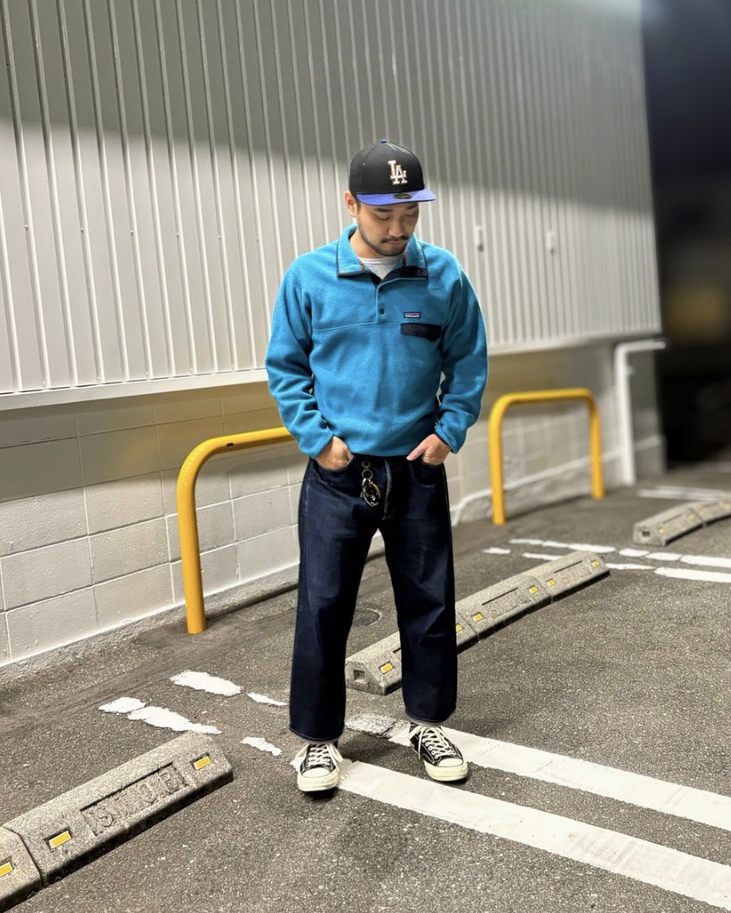 takeyuta0905's tweet photo. 今年も Snap-T はじめました⛰️

Cap：#newera #dodgers
Tops：#patagonia #snapt 
Pants：#levis501xx
Shoes：#converse #ct70

#アメカジ #古着 #パタゴニア https://t.co/Wvi4rYyhoR