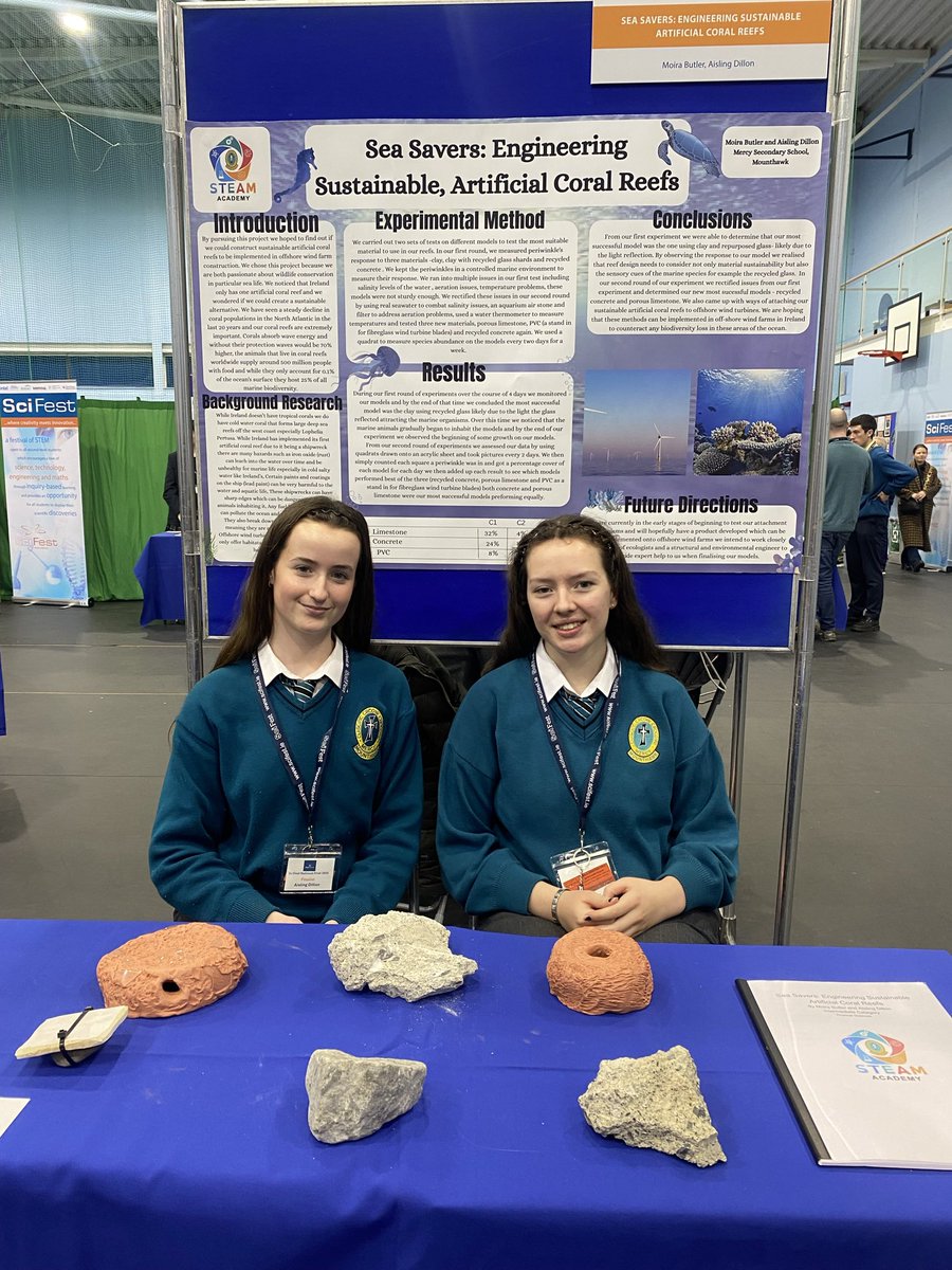 MounthawkMercy's tweet photo. 🌊✨ Best of luck to the incredible students representing at the SciFest National Finals!
Their project “Sea Savers: Engineering Sustainable Artificial Coral Reefs” is an inspiring blend of innovation, creativity, and environmental action. 🌱🪸
#SciFest2025 #SeaSavers https://t.co/VGiWrLbUSc