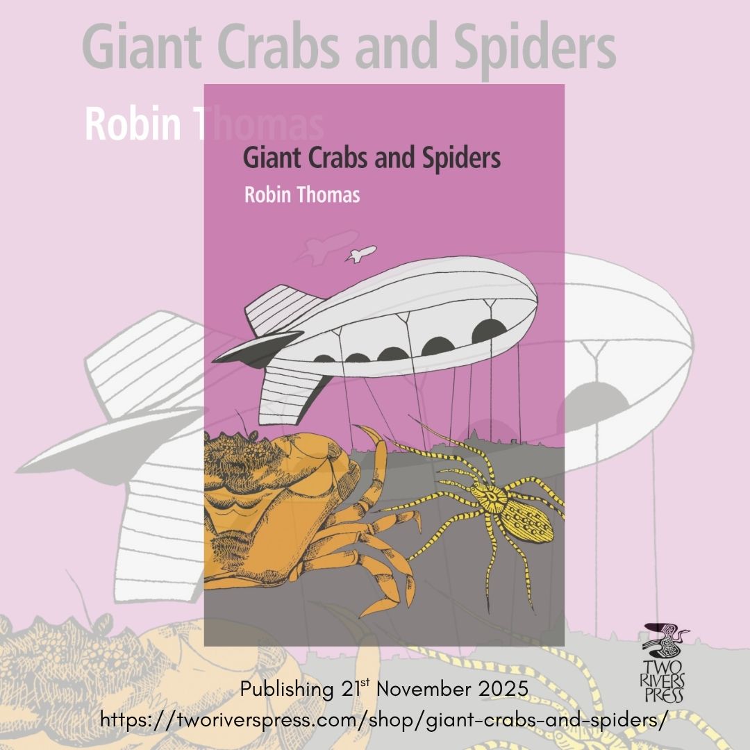 Happy publication day to TRP poet, Robin Thomas! Looking forward to the launch at <a href="/FourbearsBooks/">FourbearsBooks</a> on Sunday! #poetry tworiverspress.com/shop/giant-cra…