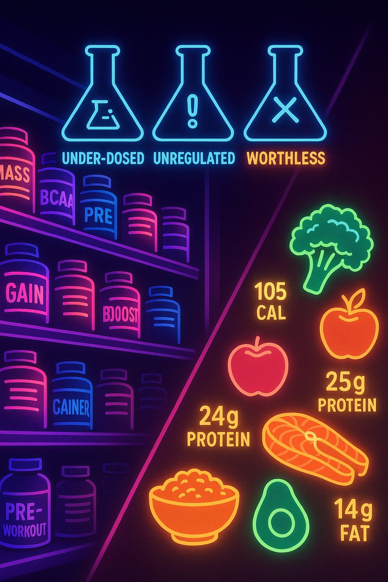 Responsiblefit's tweet image. Most supplements are marketing dressed as science.
responsible.fit
#ResponsibleFit #SupplementScam #FitnessIndustryExposed #NutritionTruth #BigSuppLies #HealthControversy #NoMoreBS