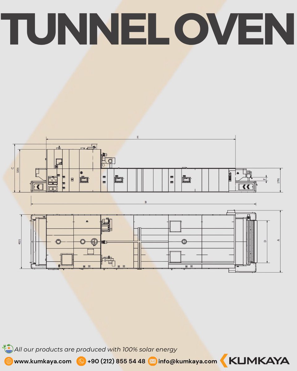 KumkayaOvens's tweet image. Kumkaya Tunnel Oven, which can be designed with 2, 2.5 and 3 m belt width and different sizes from 14 m to 36 m!

✅ Only WhatsApp: +90 (541) 429 88 33 
📞 +90 (212) 855 5 448
📩 info@kumkaya.com
💻 kumkaya.com

#KumkayaMachine #breadproduction #tunneloven
