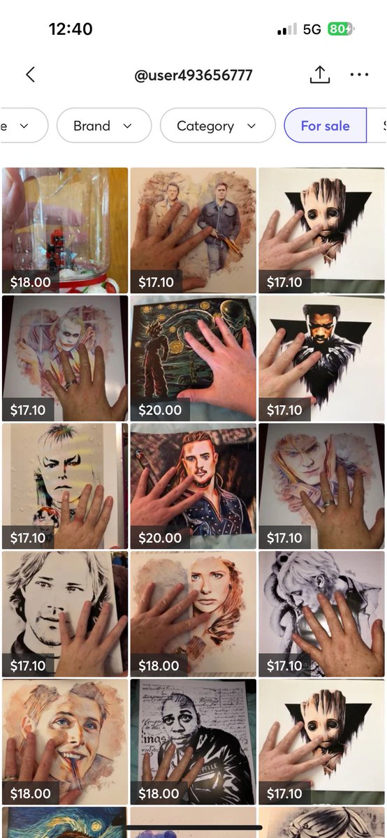 midnightxmagic's tweet photo. Fandom artists beware!!! This person on Mercari is selling your art for profit - multiple times over by printing the art at a local print shop. If you can, report report report! This crosses multiple fandoms so please spread the word! 

https://t.co/FAVz6wBnGa https://t.co/owGEaCBaVB