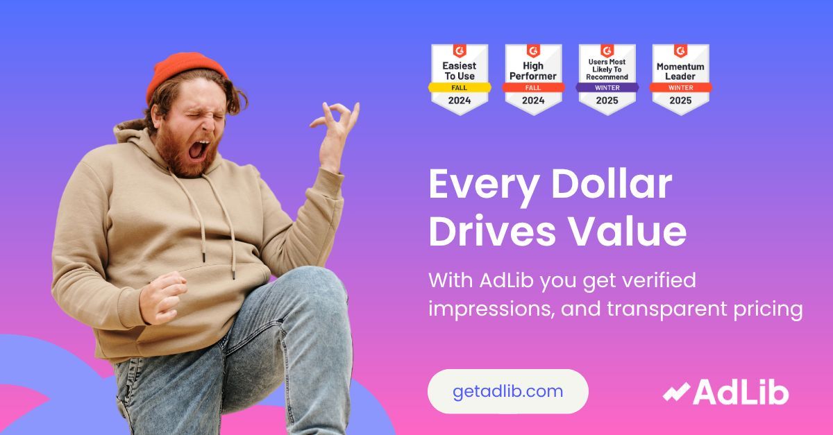 AdLibDSP's tweet image. Cheap impressions cost more in the end.
Clarity drives value.
#Programmatic #AdTech #MediaBuying