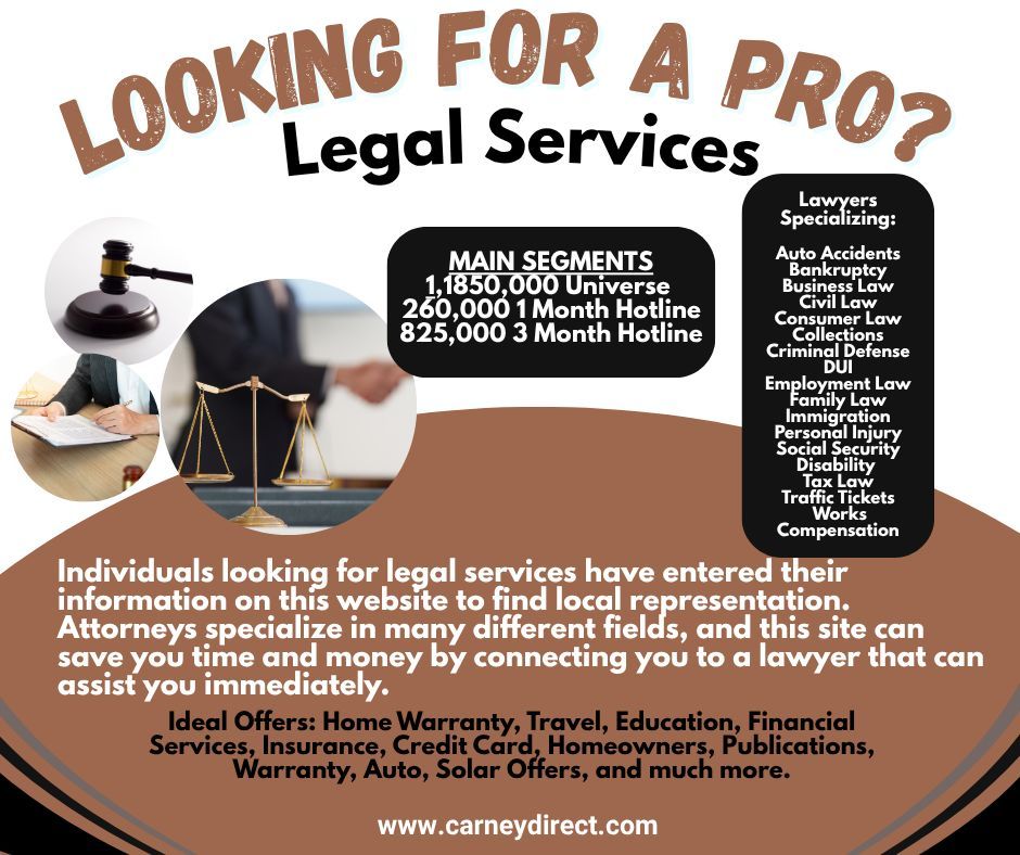 CarneyDirect's tweet image. Reach individuals searching for legal services for whatever they have going on in their life.  Contact stephani@carneydirect.com for more information or visit our website:  carneydirect.com  #marketing #directmail #credit #legalservices