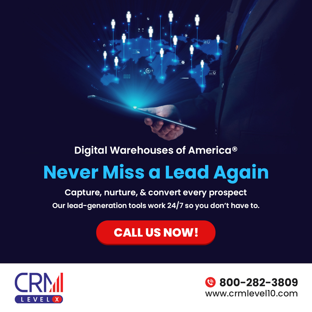 CRMlevel10's tweet image. Never miss a lead again—our 24/7 lead‑generation tools capture, nurture, and convert every prospect for you.

Call 800‑282‑3809 or visit crmlevel10.com to empower your sales pipeline today.

#LeadGeneration #CRM #SalesAutomation #BusinessGrowth