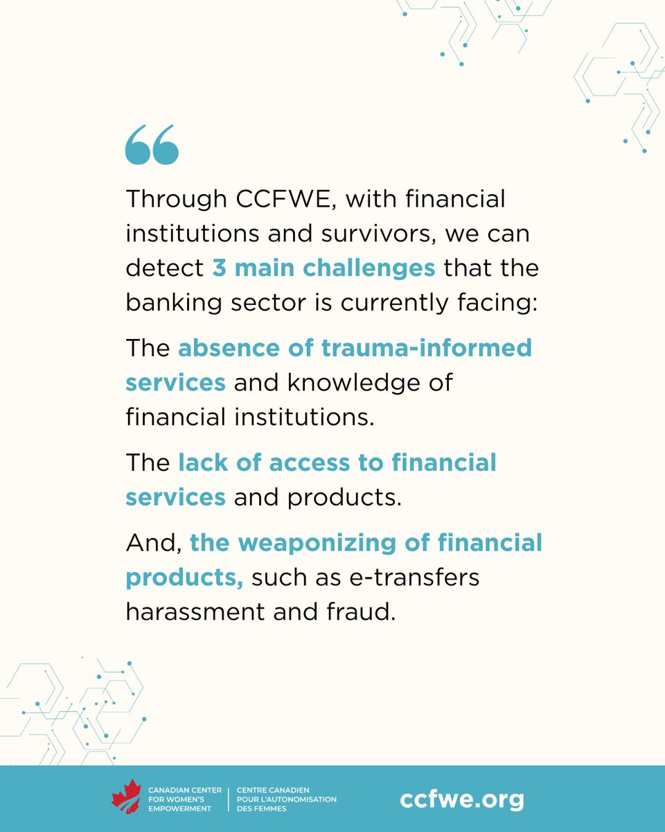 During the Interac × CCFWE Webinar on Digital Safety, Michaela Mayer (Senior Director, Programs &amp; Policy, CCFWE) shed light on the scale of economic abuse and why trauma-informed banking is essential for survivor safety.

Her message is clear: survivors can’t rebuild without