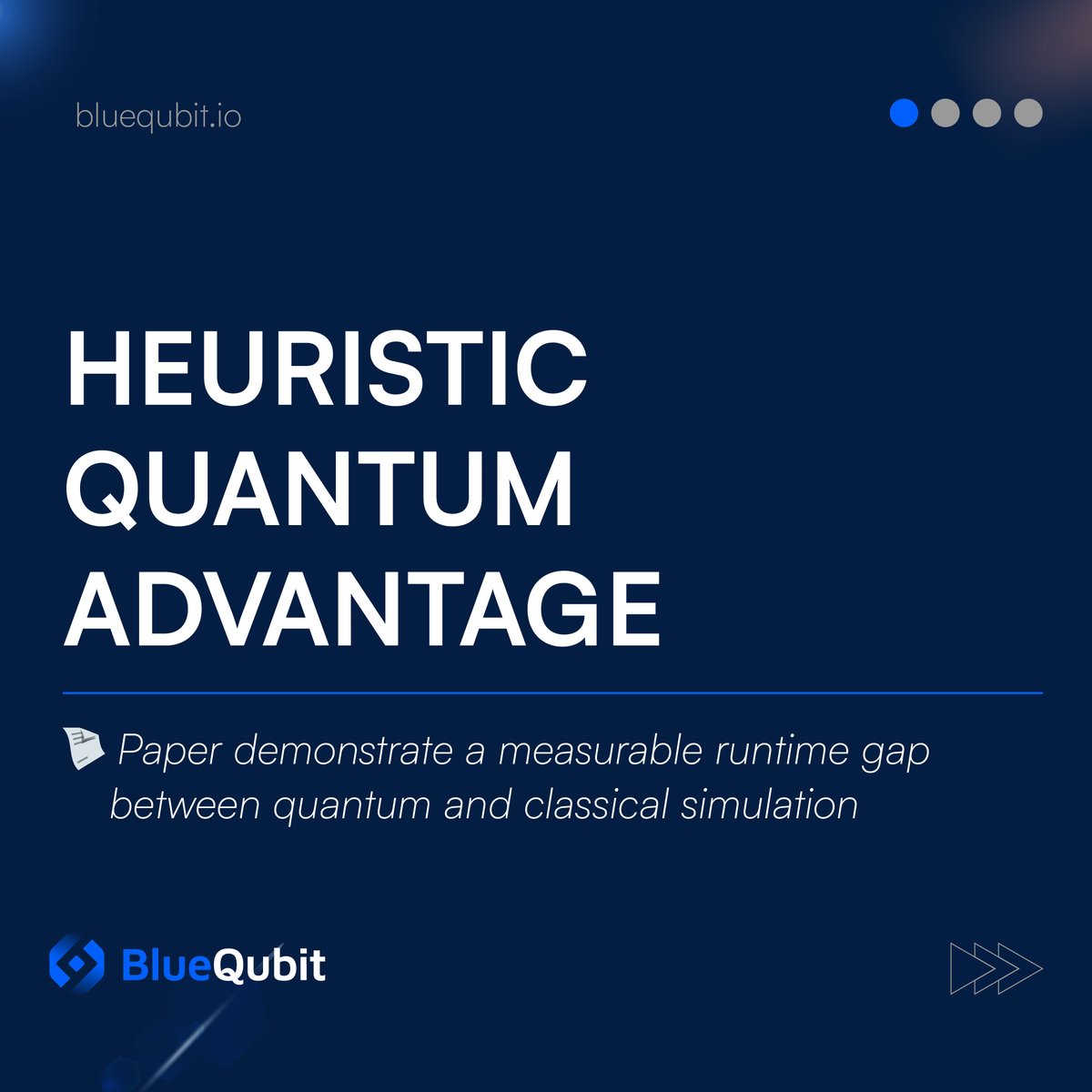BlueQubitIO's tweet image. Explore heuristic quantum advantage hands-on with BlueQubit 🚀
Run peaked circuits, benchmark Pauli Path Simulators, and push classical limits.
🧪 Test circuits &amp;amp; PPS
🔍 Read: arxiv.org/pdf/2510.25838
👉 Try: app.bluequbit.io/?utm_source=x&amp;amp;…
#BlueQubit #QuantumComputing #QuantumAdvantage…