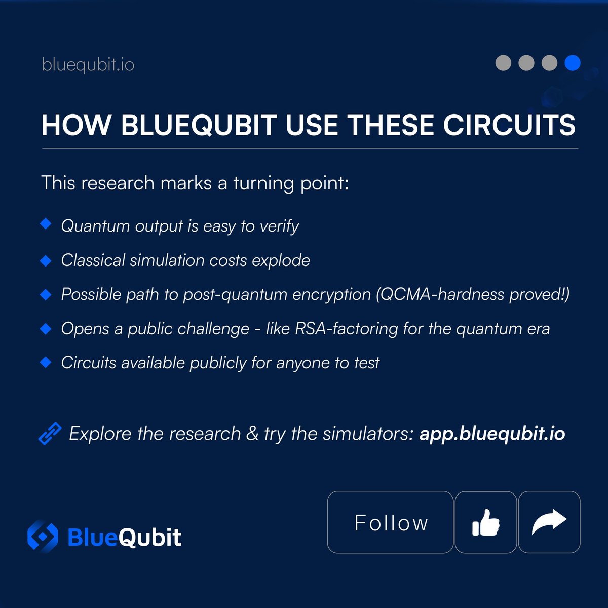 BlueQubitIO's tweet image. Explore heuristic quantum advantage hands-on with BlueQubit 🚀
Run peaked circuits, benchmark Pauli Path Simulators, and push classical limits.
🧪 Test circuits &amp;amp; PPS
🔍 Read: arxiv.org/pdf/2510.25838
👉 Try: app.bluequbit.io/?utm_source=x&amp;amp;…
#BlueQubit #QuantumComputing #QuantumAdvantage…