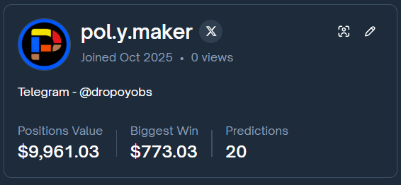 Poly_maker's tweet photo. Positions value is growing, because there a lot of good markets on @Polymarket 

I hop I am not gonna lose all of this😂
#GPOLY https://t.co/9TIVY0eCqh