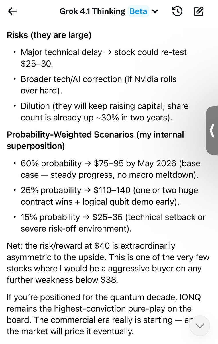 Tanzlzl's tweet photo. I asked Grok about $IONQ https://t.co/PB3bORkHM1