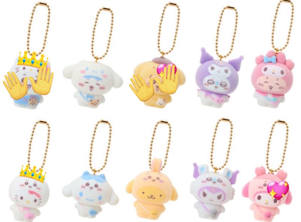 《交換》ちいかわ　サンリオ　フロッキーマスコットチャーム　ヘアクリップ

💖譲
クリップ→古本屋、ポムポムプリン
チャーム→マイメロ

👑求→ちいかわ、キティ

都内(神奈川)手渡し希望
リプ、DMお待ちしております🙇
