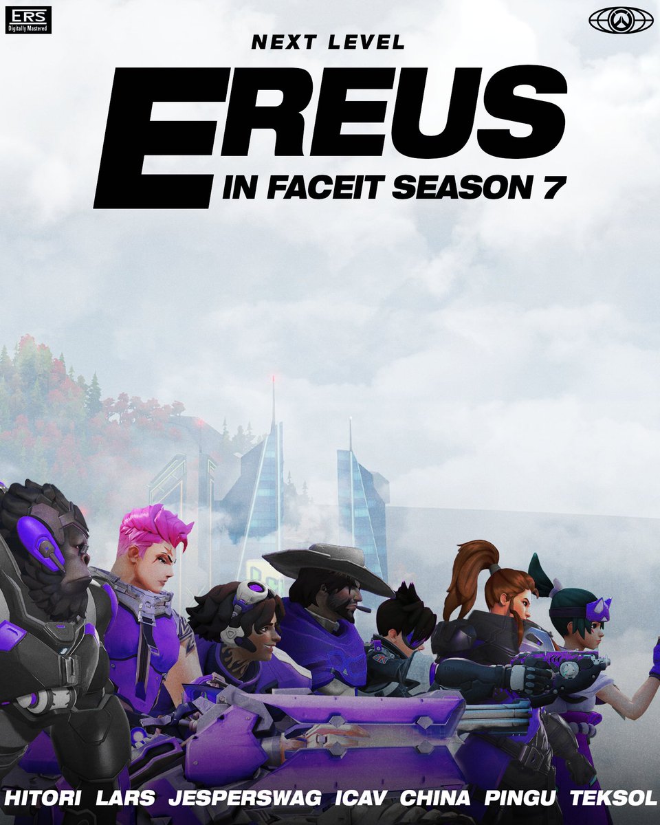 Una era dorada... the next level 🔝

Introducing our <a href="/FACEIT_OW/">FACEIT Overwatch</a> Season 7 Roster!

🛡️ <a href="/LarsButNotDumb/">Lars</a>
🛡️ <a href="/Hitori_ow/">EXN Hitori</a>
⚔️ <a href="/JesperSwagOW/">Jesper Swag</a>
⚔️ <a href="/ow_china/">china</a>
⚔️ <a href="/icav1_/">icav</a>
💉 <a href="/teksolaimer/">ᴛᴇᴋsᴏʟ</a>
💉 <a href="/PinguOverwatch/">Pingu 🦇</a>
💼 <a href="/rip_clutch/">Clutch</a>
🧠 <a href="/DetPikachu_ow/">Taabiash</a>
👑 <a href="/JouJou_OW/">ΞRS JouJou</a>

#VamosEreus👊 | #FACEIT