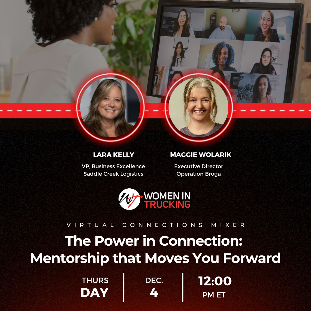 WomenInTrucking's tweet image. It&apos;s powerful when women in our industry share their insights &amp;amp; stories. Looking to invest in your professional development + be part of impactful convos? Attend our virtual Connections Mixer! 👇

🗓️ Dec 4
⏰ 12pm ET
🔗 Register: hubs.la/Q03VjwwY0

#WomenInTrucking