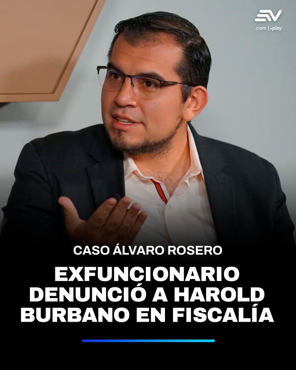 EcuavisaInforma's tweet image. 📢 Christian Marín dijo que ya denunció al ministro de Trabajo, Harold Burbano ante Fiscalía, por presunto tráfico de influencias. El exfuncionario dice que la autoridad le pidió que elimine un impedimento para ejercer cargo público del exministro de Gobierno, Álvaro Rosero. 👉…