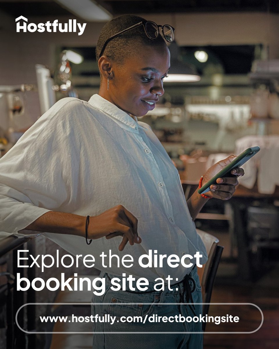More control. More profit. No coding.
Hostfully’s Direct Booking Site helps you ditch OTA fees and own your guest experience.
hostfully.com/pmp-features/d… 

🎁 Sign up by 11/28 = 1 year FREE onboarding, devices &amp; guidebooks!
#Hostfully #STRgrowth #DirectBookings
