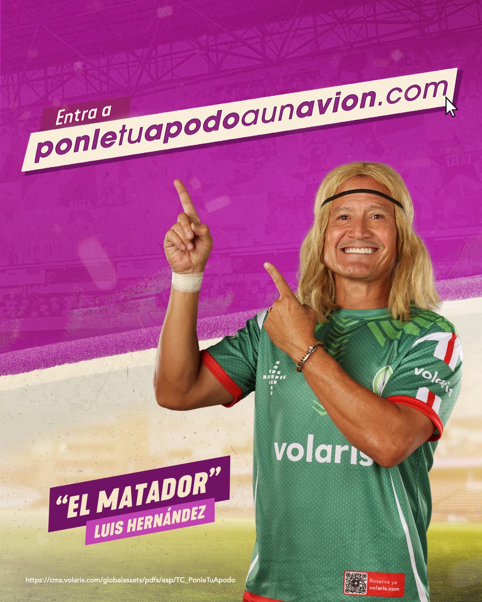 viajaVolaris's tweet image. ¡Esto sí es de cracks, Doctor!💥⚽️ Entra aquí bit.ly/47YHnEE y gana un año de vuelos ilimitados con Volaris. ✈️💜